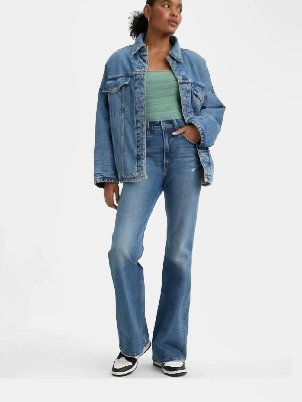 Levi’s Premium 70s High Flare Jeans Women’s 29 High Rise Blue Denim Retro Y2K